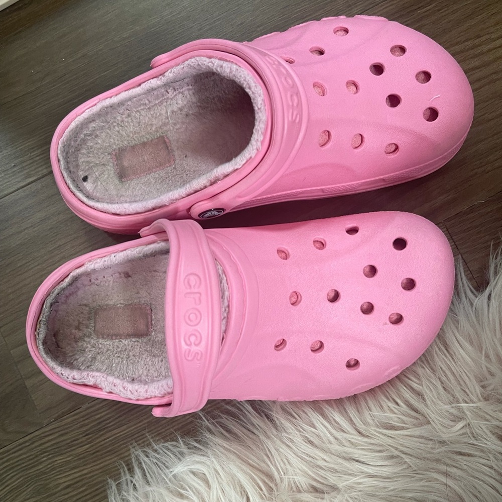 Pink Crocs